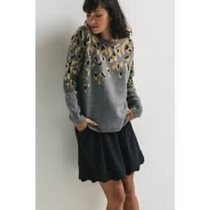 dizzy daisy leopard print sweater